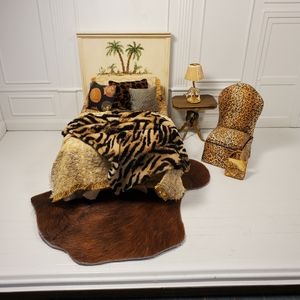 Dollhouse Miniature Animal Bedroom Lot 1:12 Artist signed